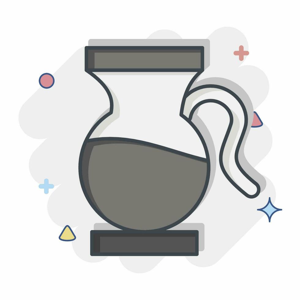 Icon Sangria. related to Spain symbol. comic style. simple design editable. simple illustration vector