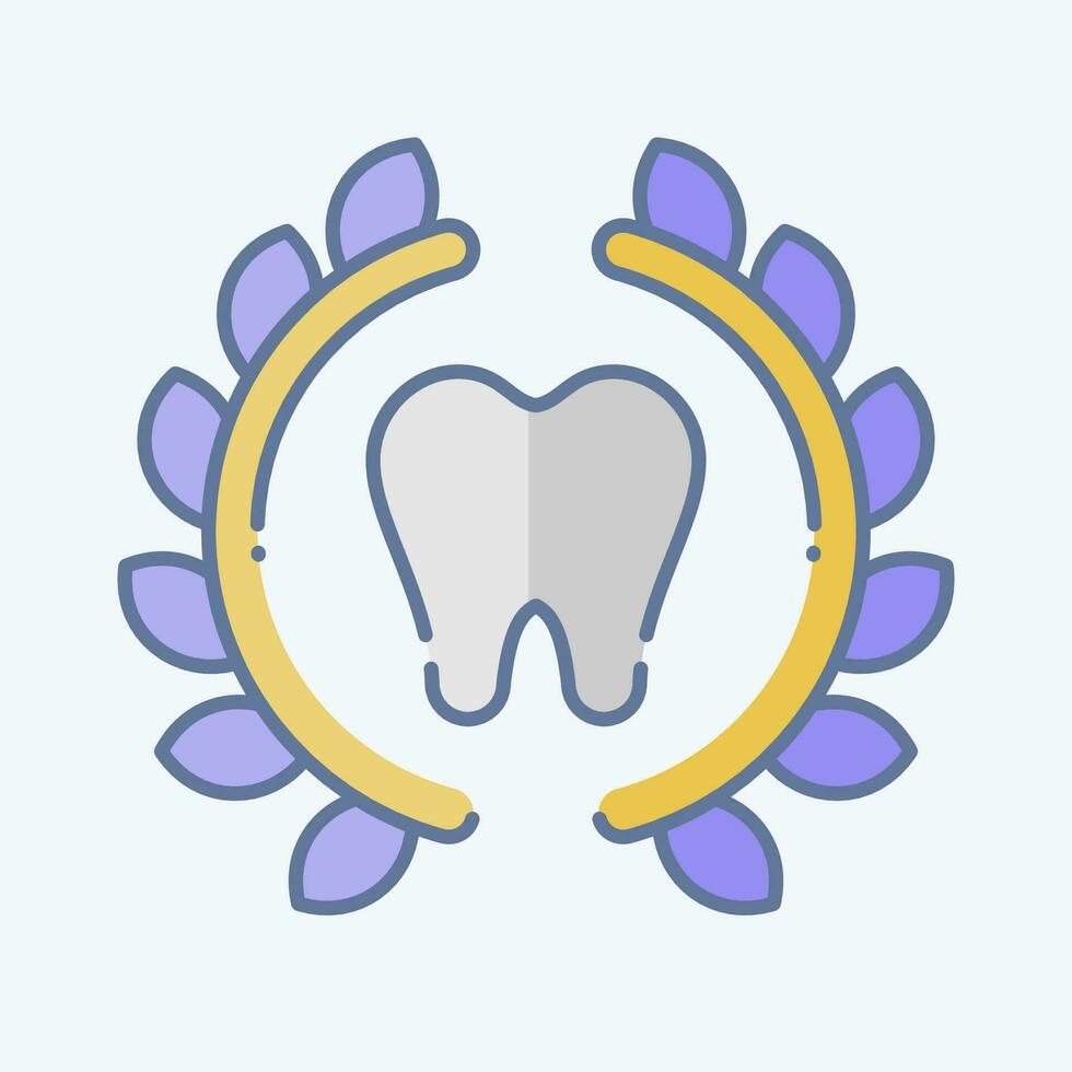 Icon Braces. related to Dental symbol. doodle style. simple design editable. simple illustration vector