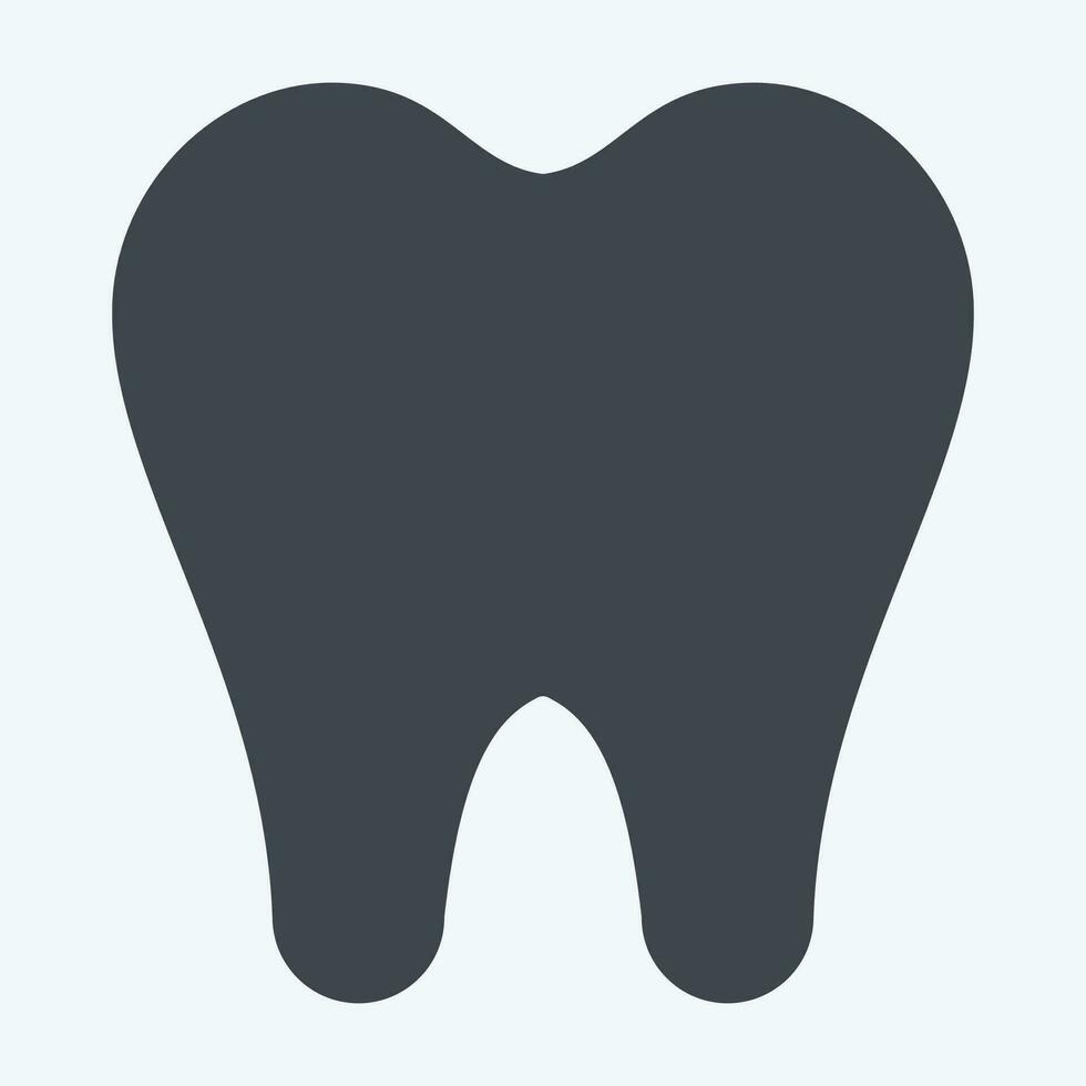 icono dentista. relacionado a dental símbolo. glifo estilo. sencillo diseño editable. sencillo ilustración vector