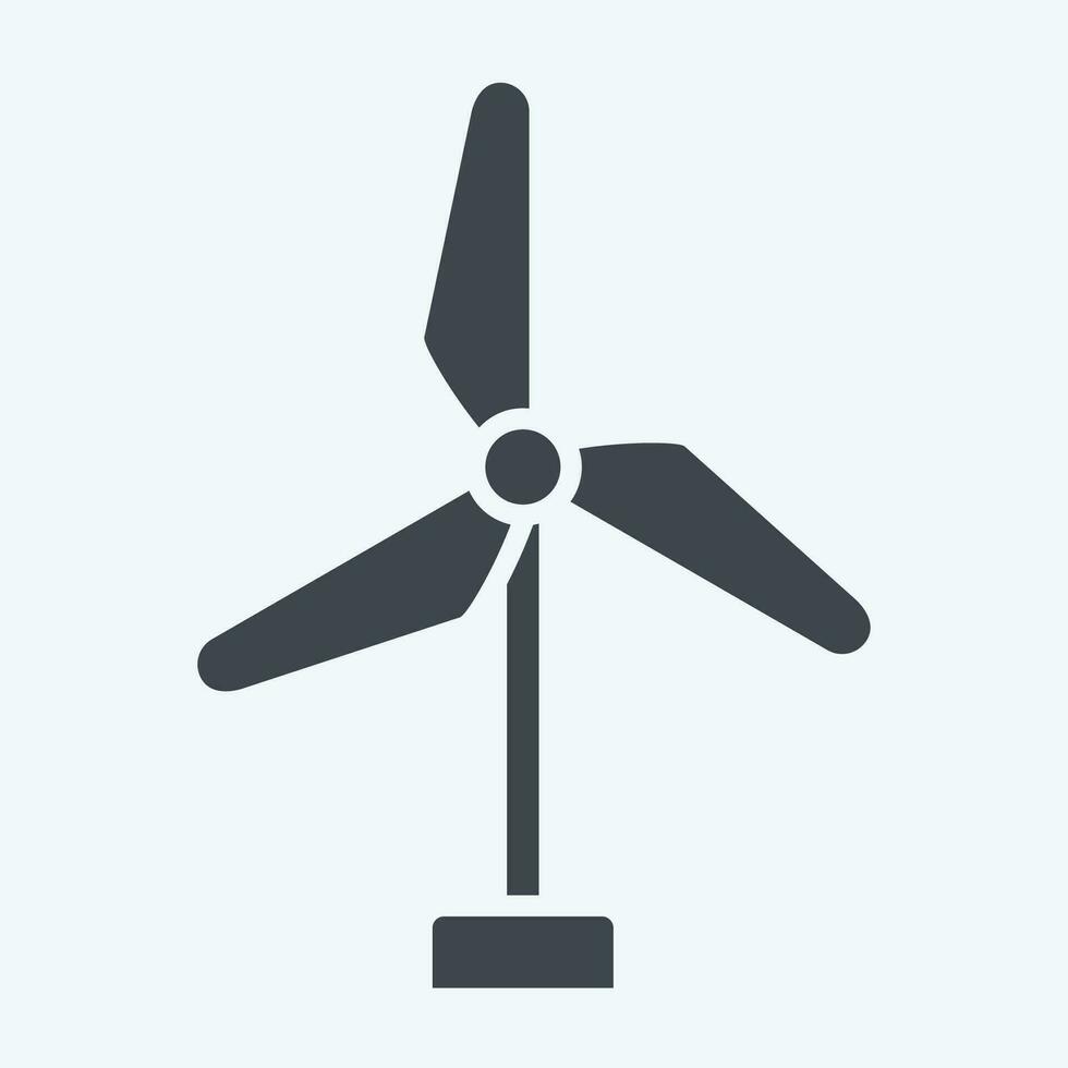 Icon Turbine. related to Spain symbol. glyph style. simple design editable. simple illustration vector