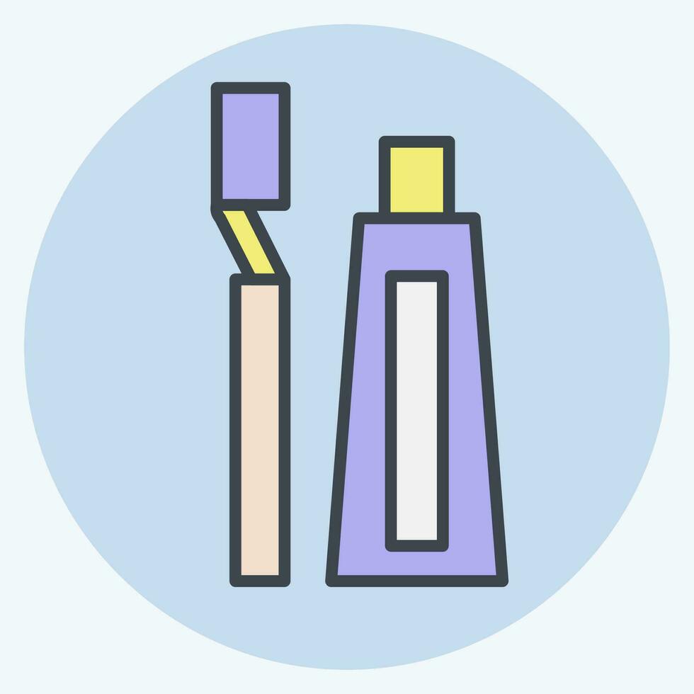 Icon Oral Hygiene. related to Dental symbol.color mate style. simple design editable. simple illustration vector