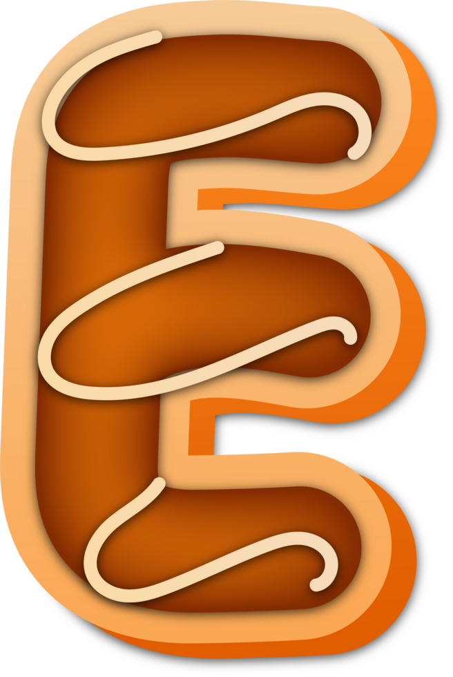 Cookie Alphabet Letter E png