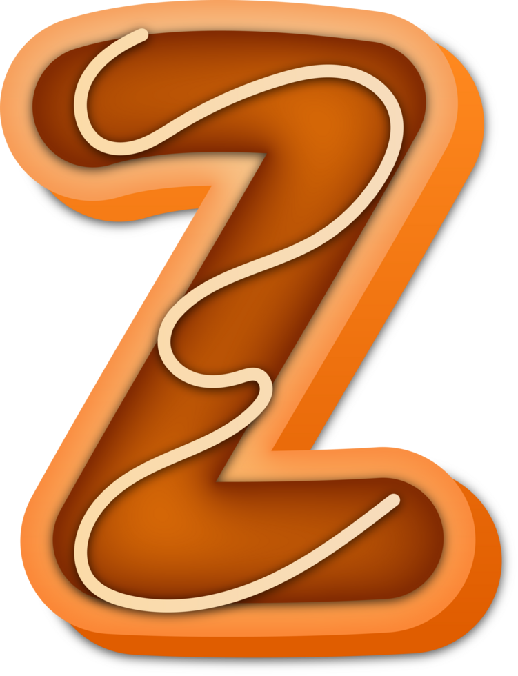 Cookie Alphabet Letter Z png