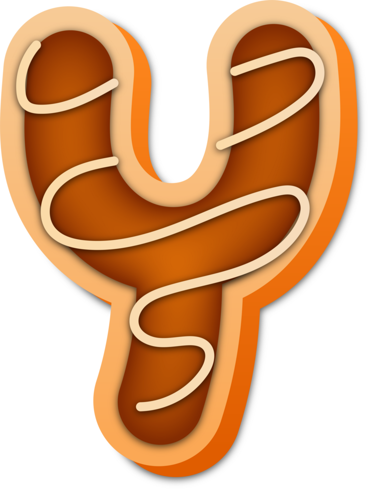Cookie Alphabet Letter  Y png