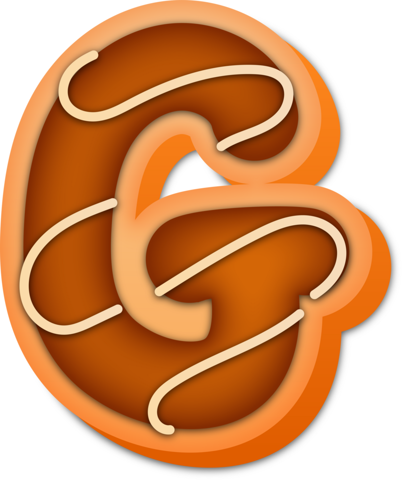 Cookie Alphabet Letter G png