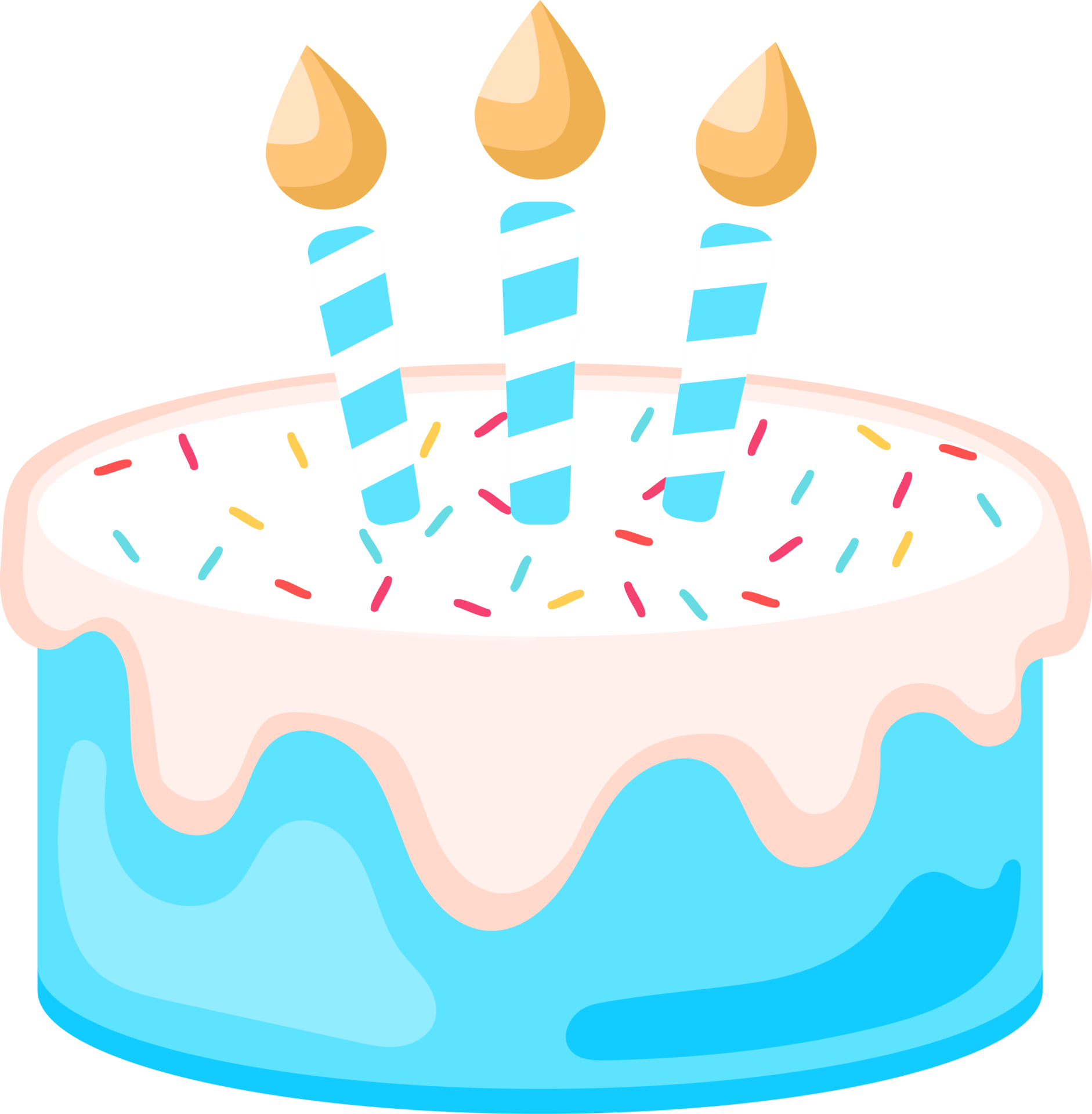 Birthday Cake With Candles Illustration 36273115 PNG