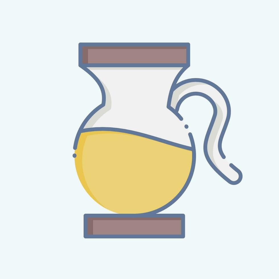 Icon Sangria. related to Spain symbol. doodle style. simple design editable. simple illustration vector
