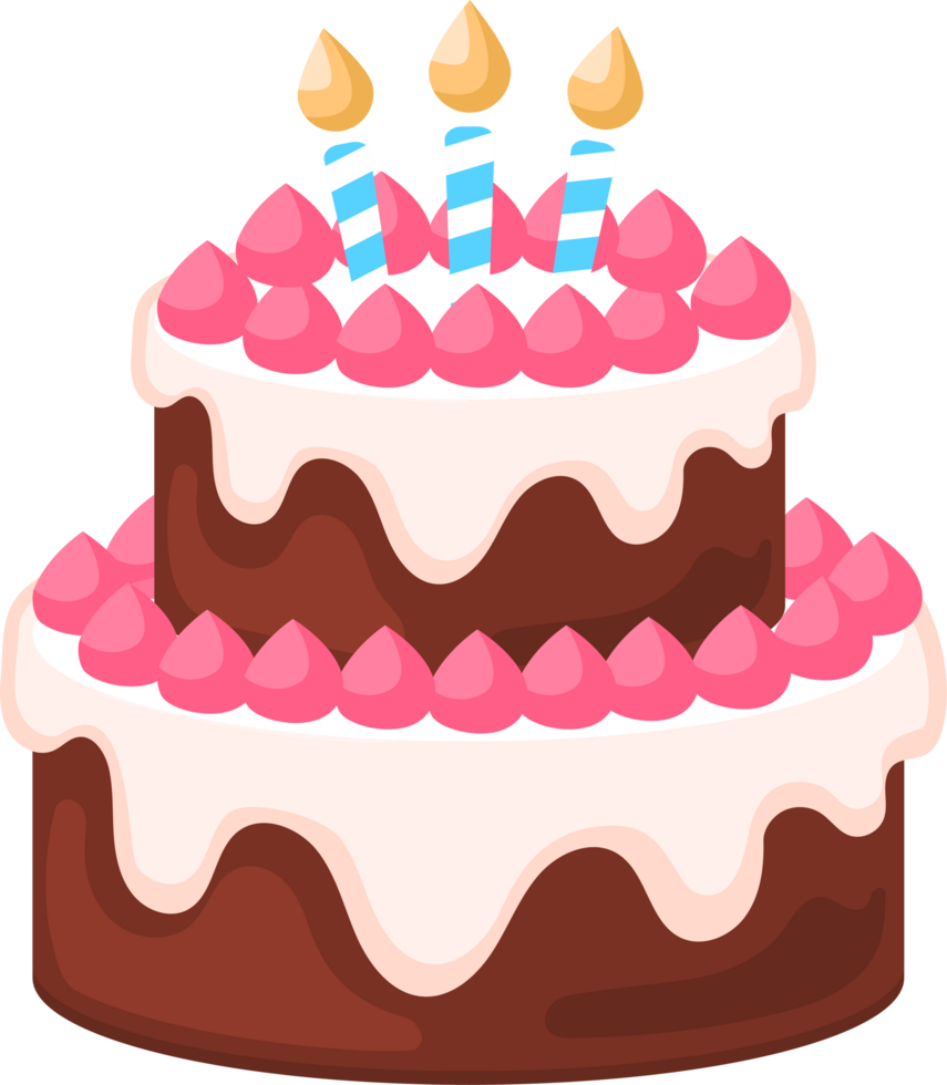 Birthday Cake With Candles Illustration 36273194 PNG