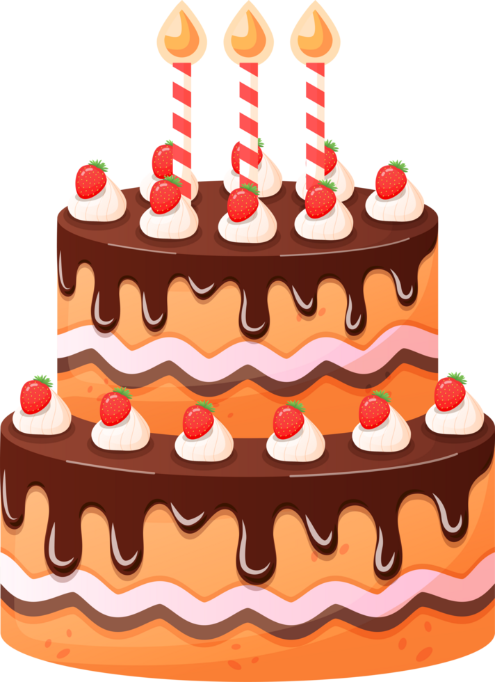 Birthday Cake With Candles 36273197 PNG