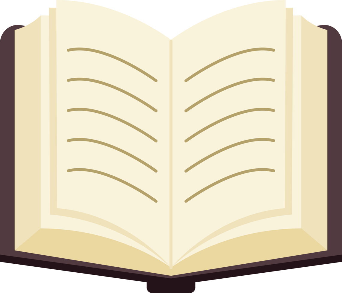 Cute Book Illustration png