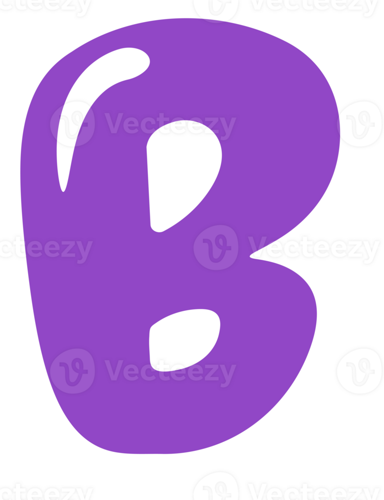 Cute Alphabet Letter B png