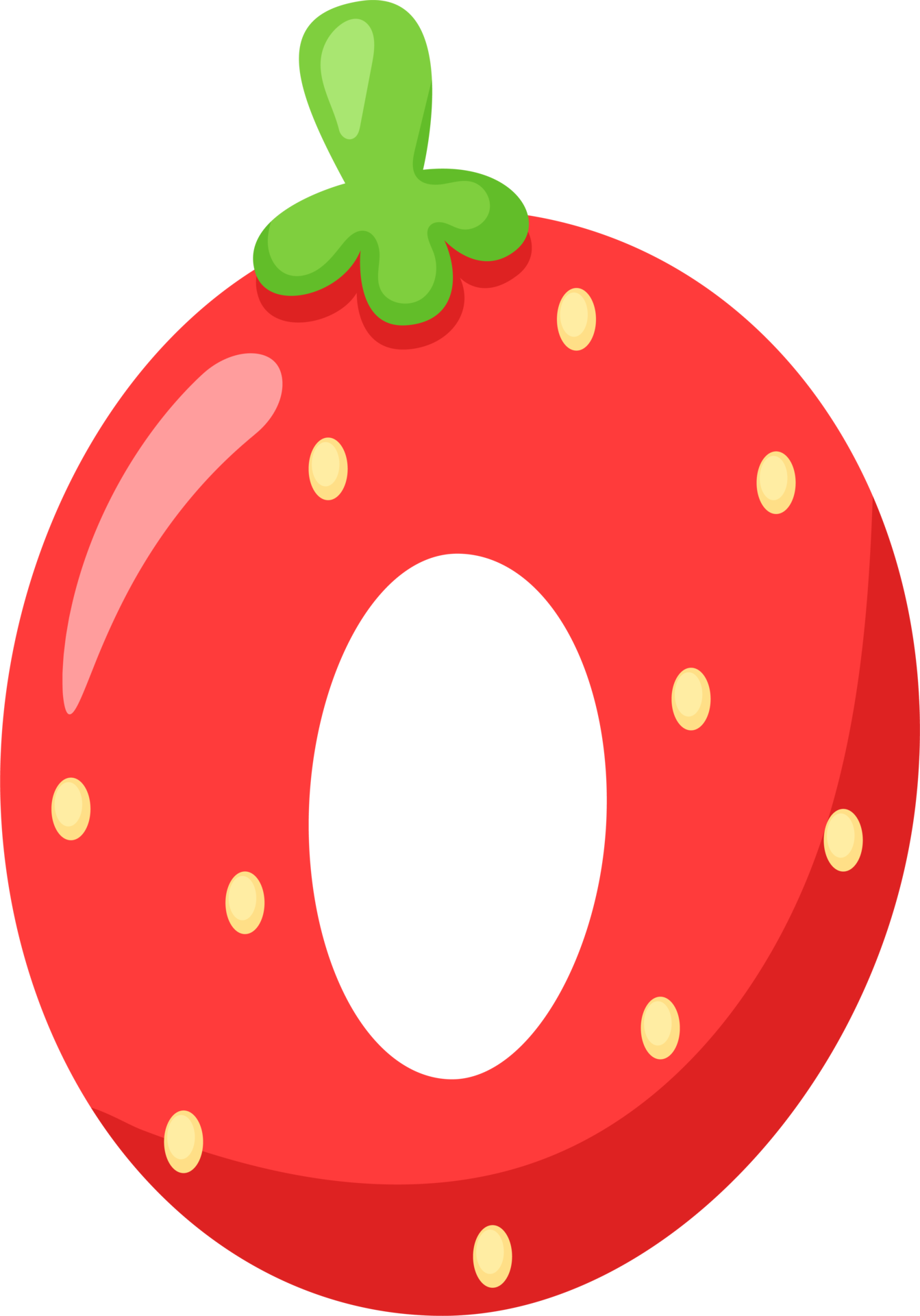 strawberry-alphabet-letter-o-36273533-png