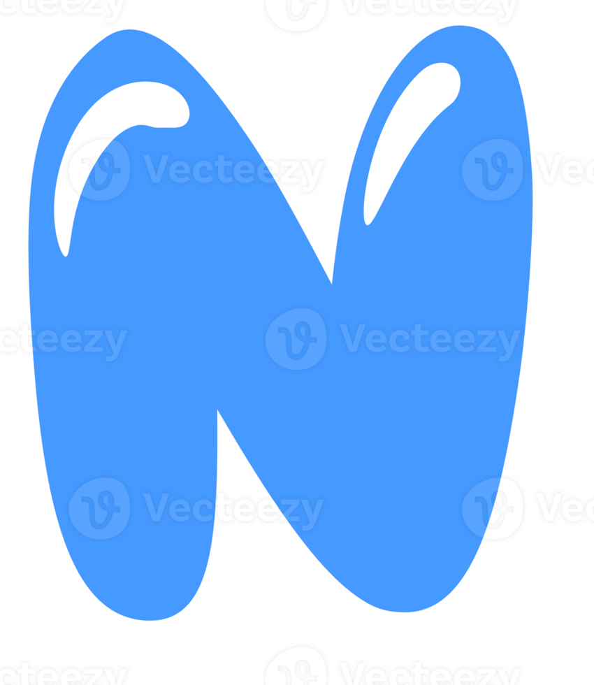 Cute Alphabet Letter N png