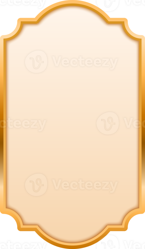Button Luxury Border Golden png