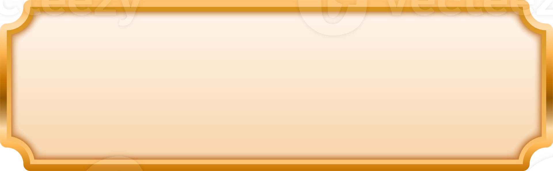 Button Luxury Border Golden png