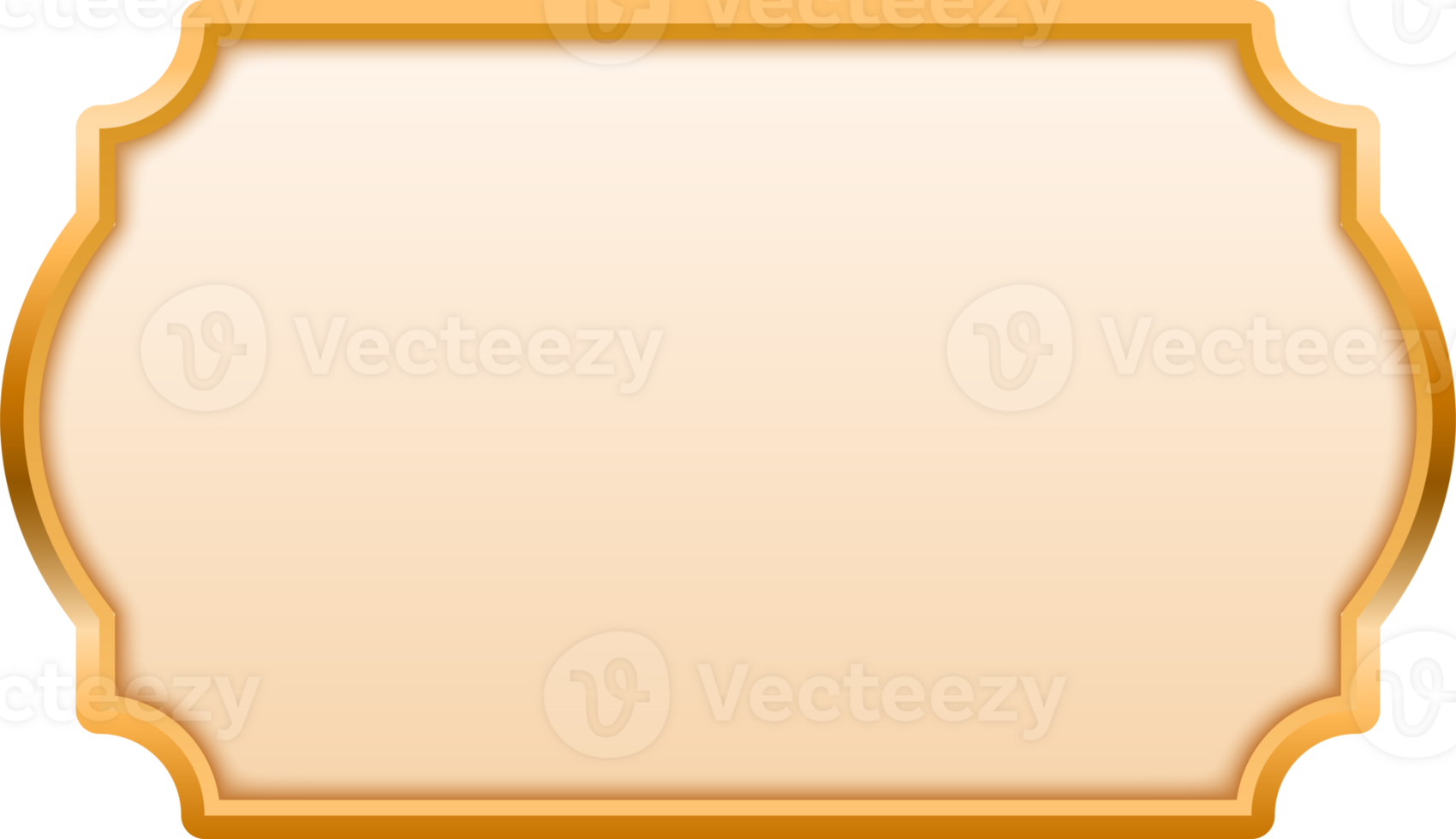 Button Luxury Border Golden png