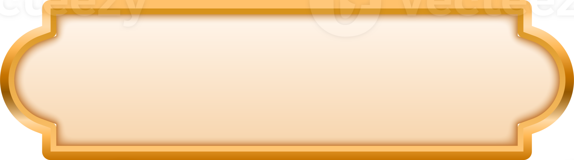 Button Luxury Border Golden png