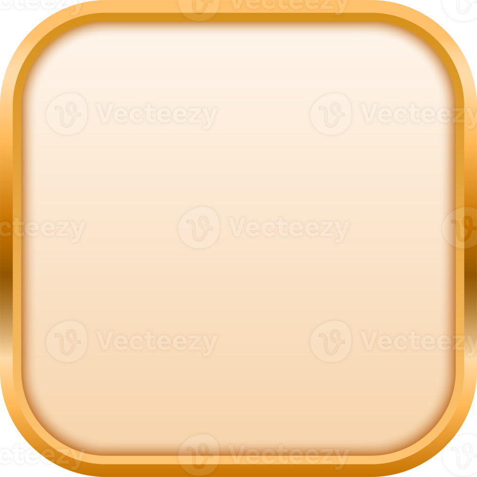 Button Luxury Border Golden png