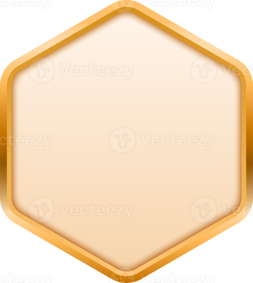 Button Luxury Border Golden png