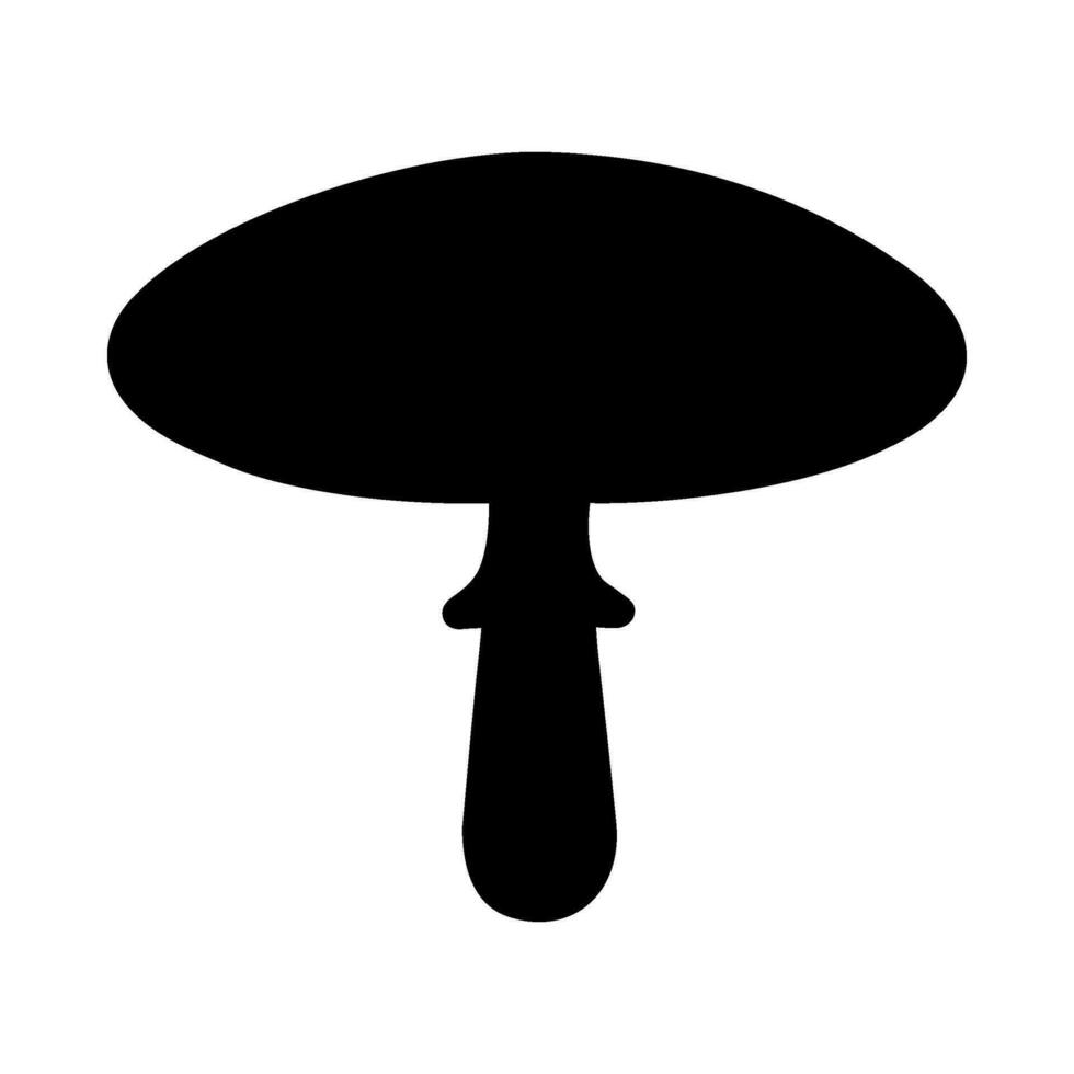 Mushrooms Silhouette Illustration On Isolated Background vector