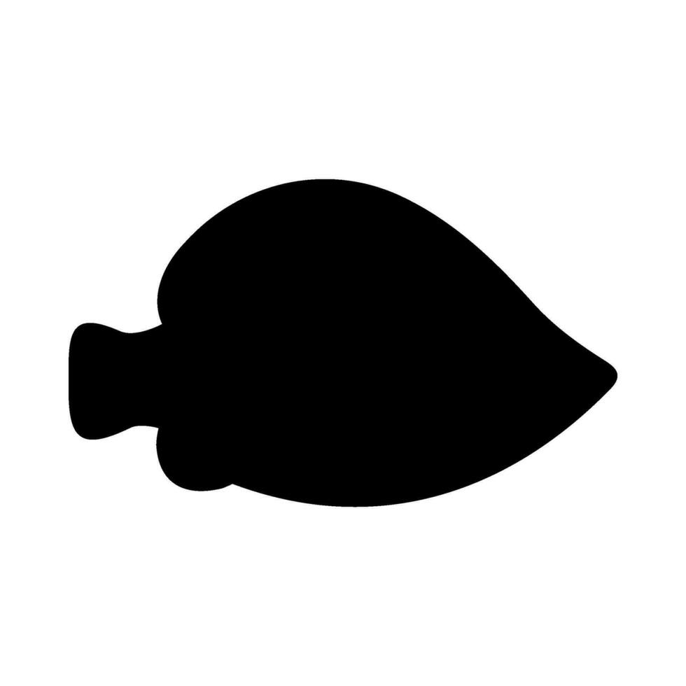 Tropical Fish Silhouette Illustration On Isolated Background vector