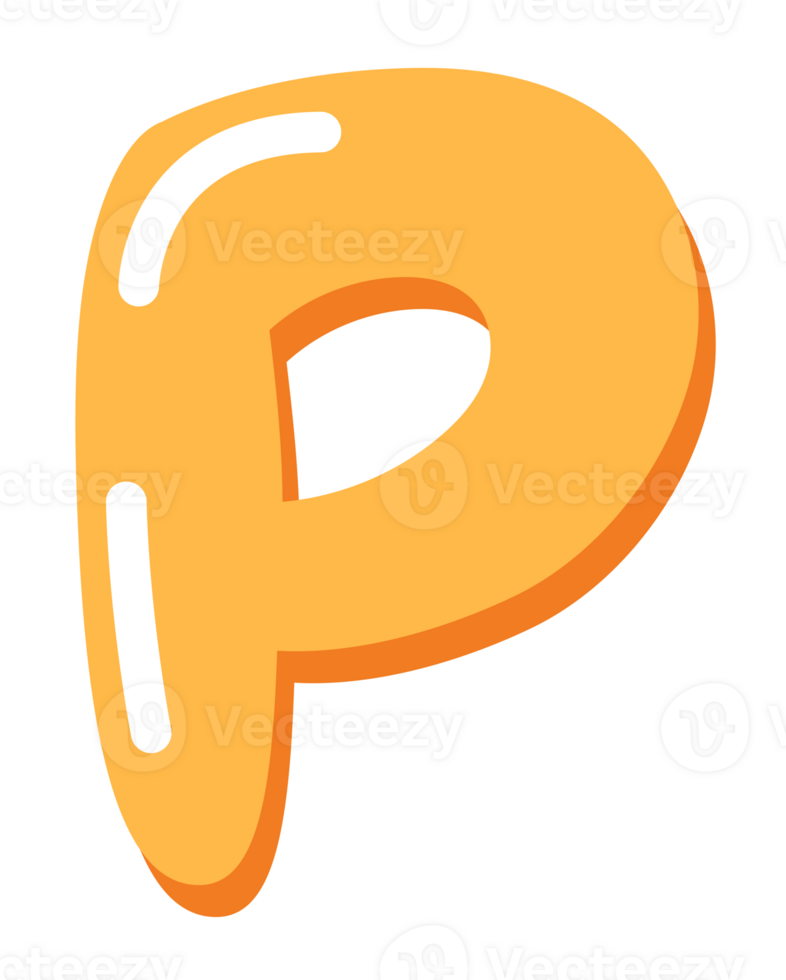 Alphabet Cute For Kids Letter P png