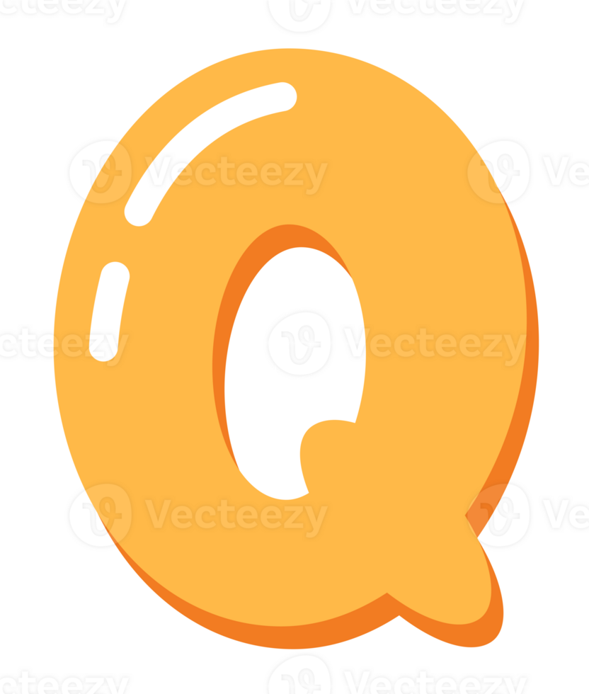 Alphabet Cute For Kids Letter Q png