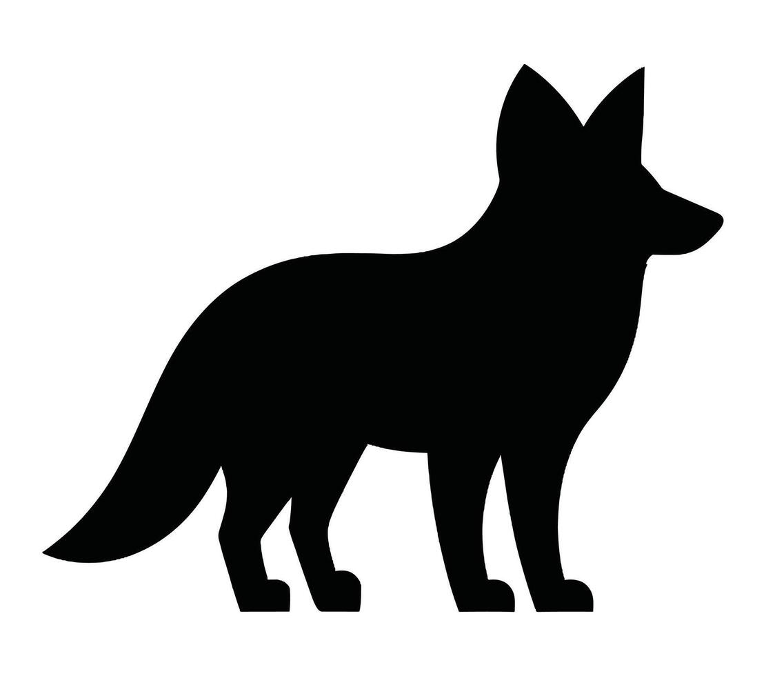 Vector graphic of aardwolf.
