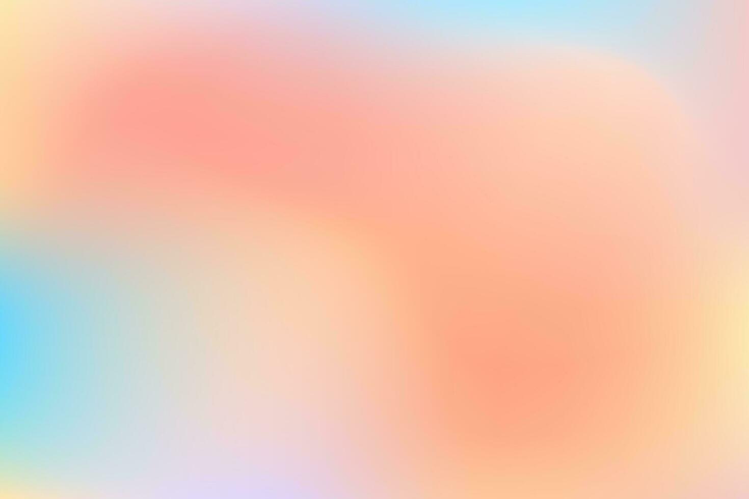 Gradient background with colored spots. Bright blurred multi-colored pattern. Peach blue poster vector