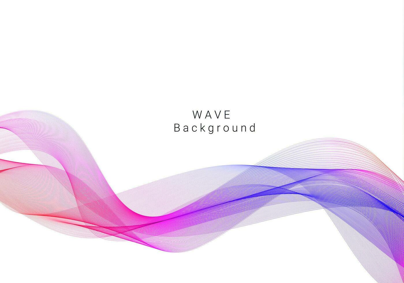 Colorful dynamic wave design stylish background vector
