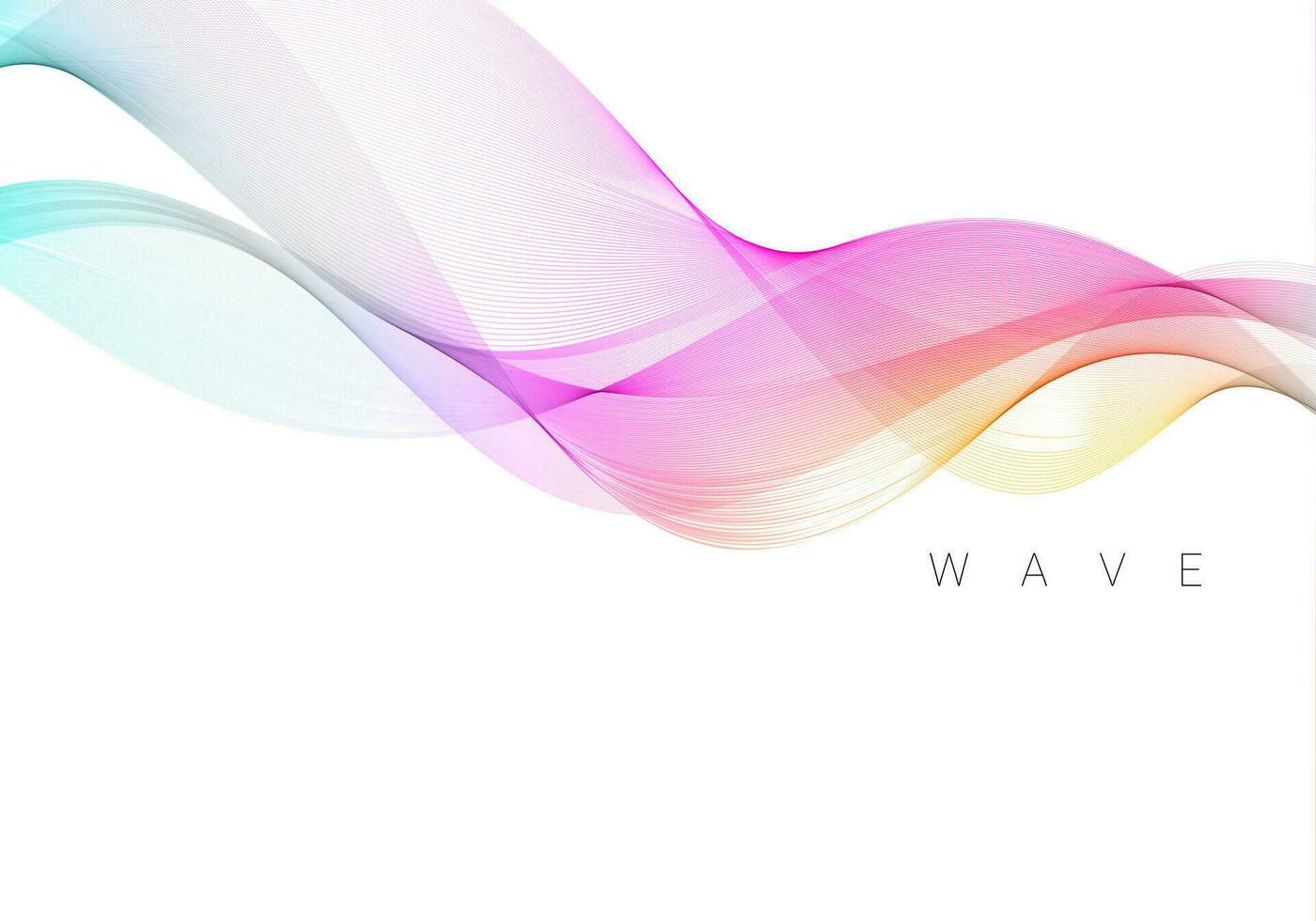 Colorful wave design modern background vector