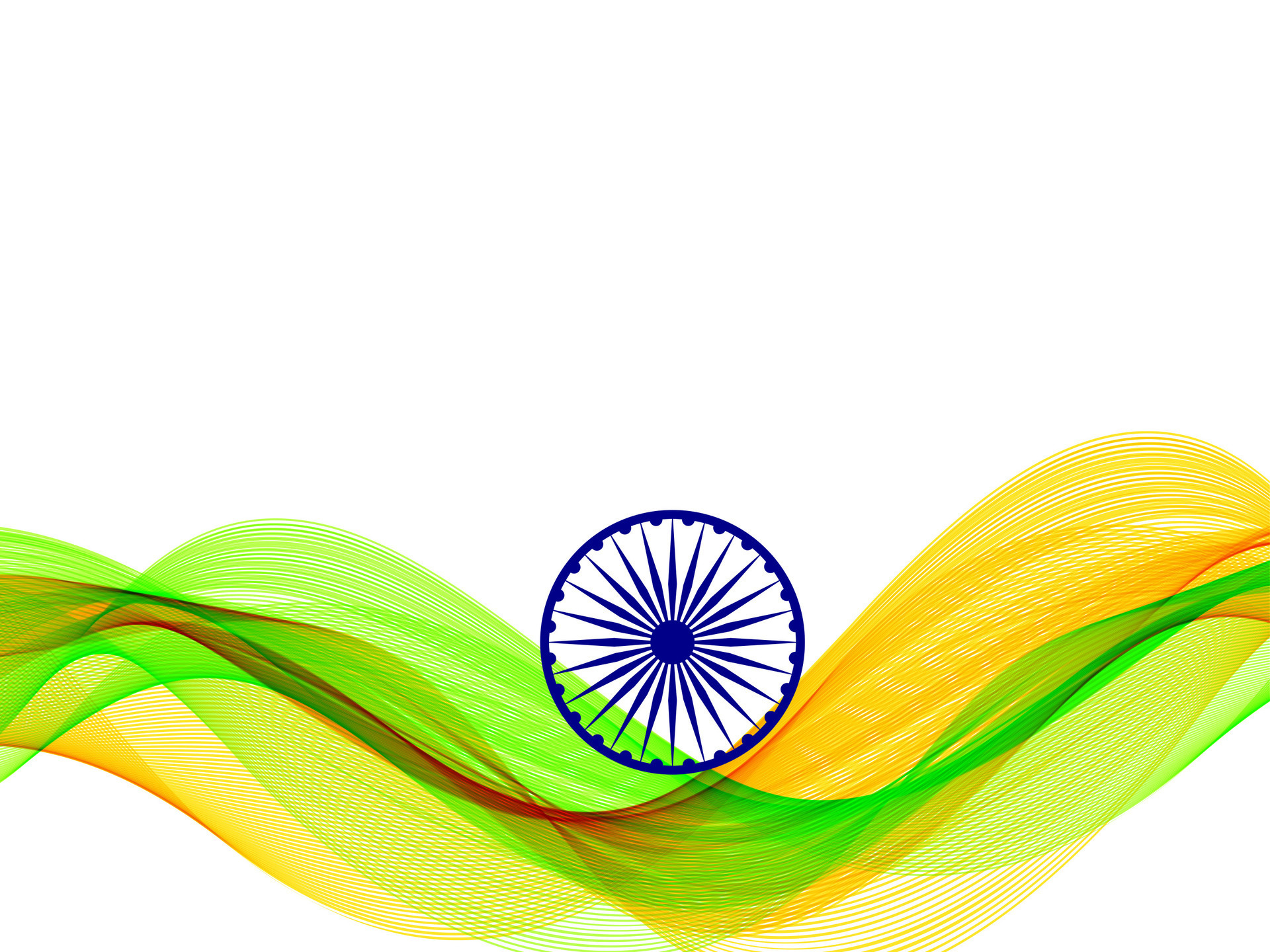 Vector Illustration Of Indian Tricolor Flag Background Stock Illustration -  Download Image Now - iStock