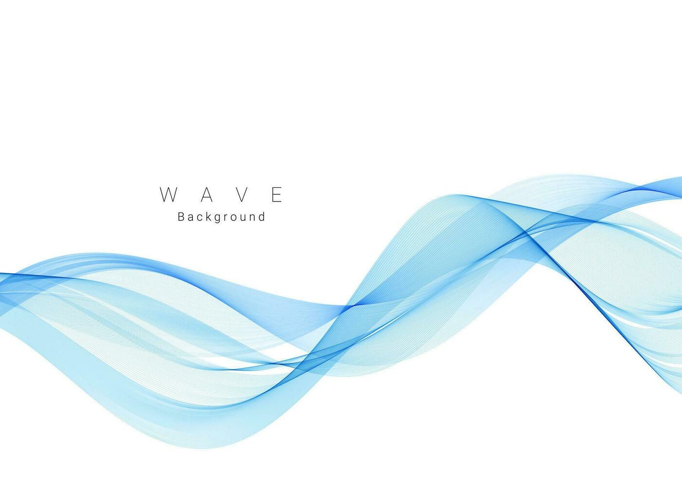 Stylish smooth blue decorative wave design background vector