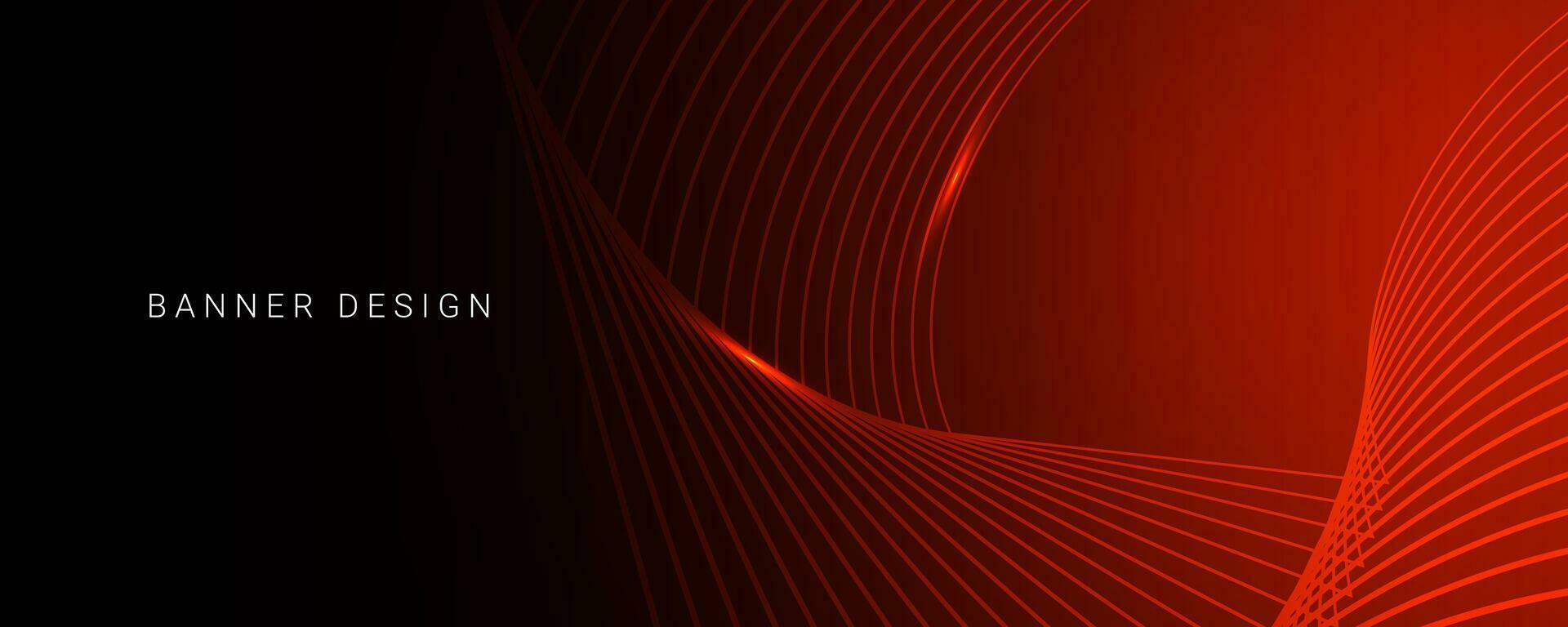 Abstract circular geometric element vector banner template