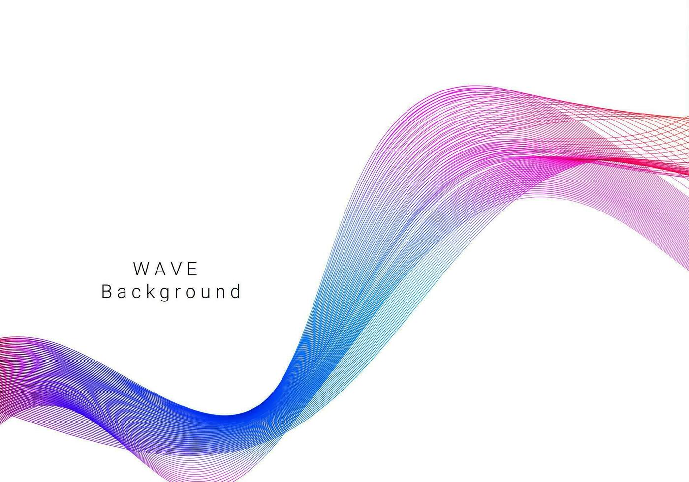 Colorful wave design modern background vector