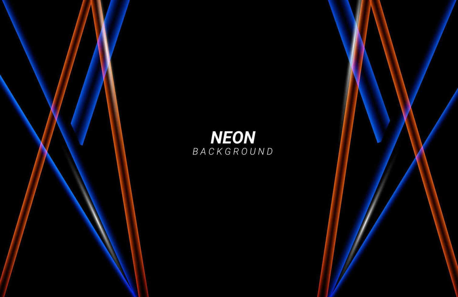 Abstract geometric pattern elegant neon eefect shiny background vector