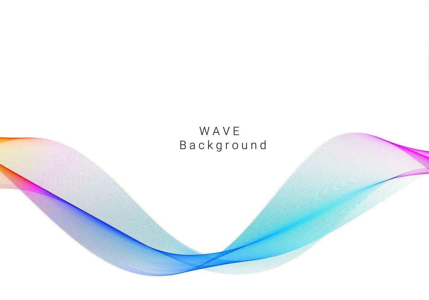 Colorful wave design modern background vector