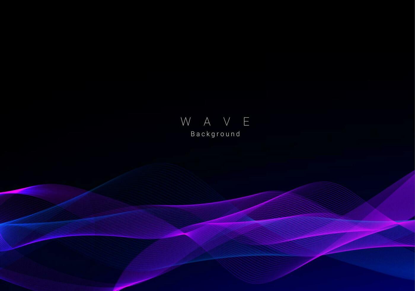 Abstract stylish smooth dynamic wave background vector