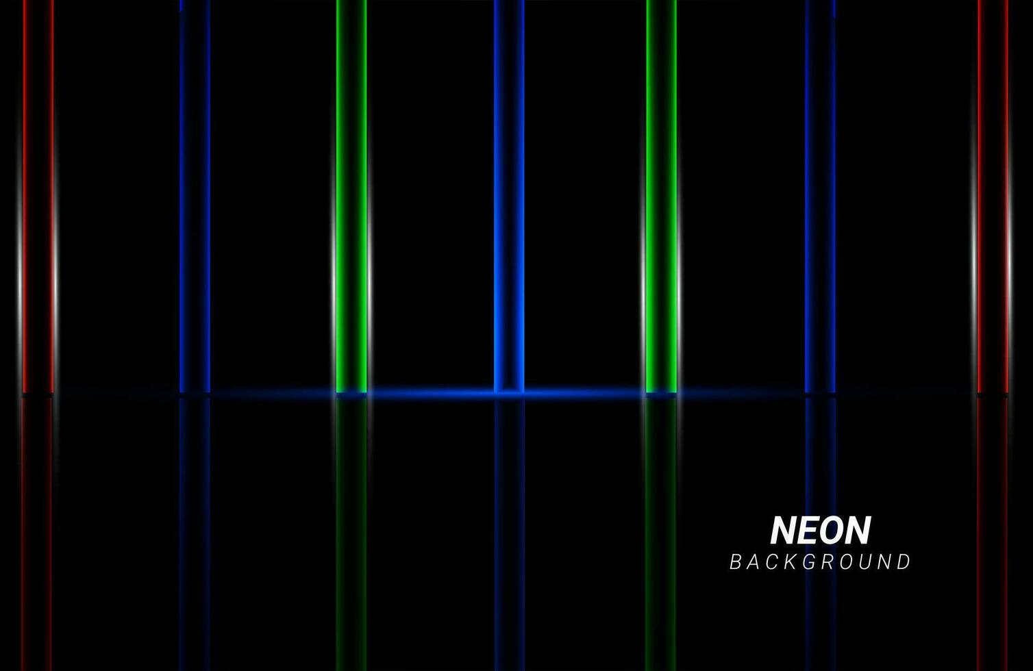 fondo de patrón de ilustración de efecto de neón brillante atractivo geométrico abstracto vector