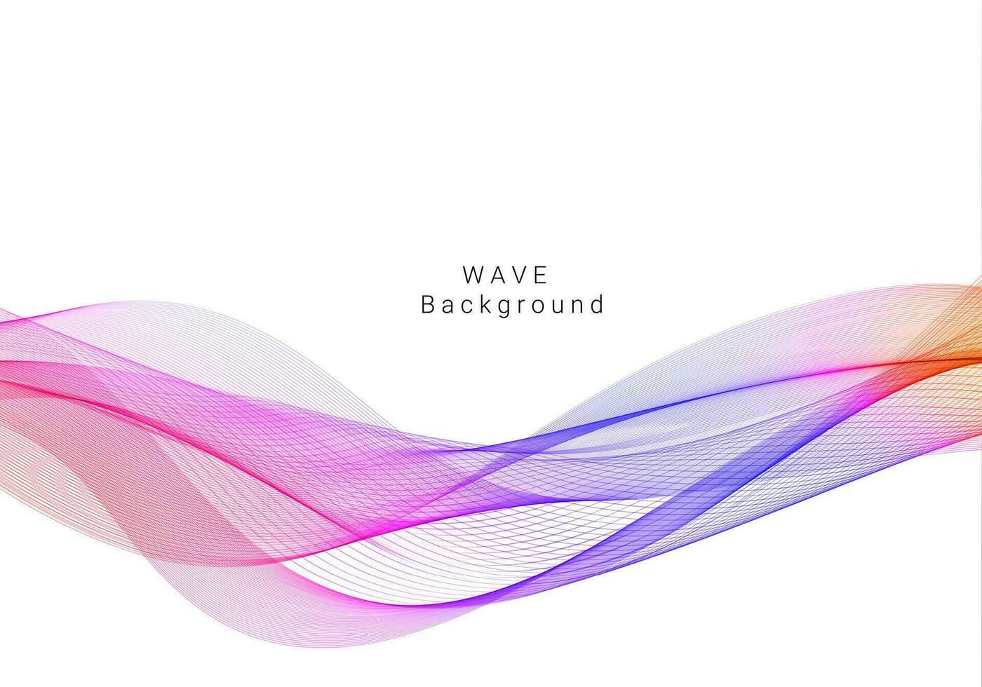 Colorful wave design modern background vector