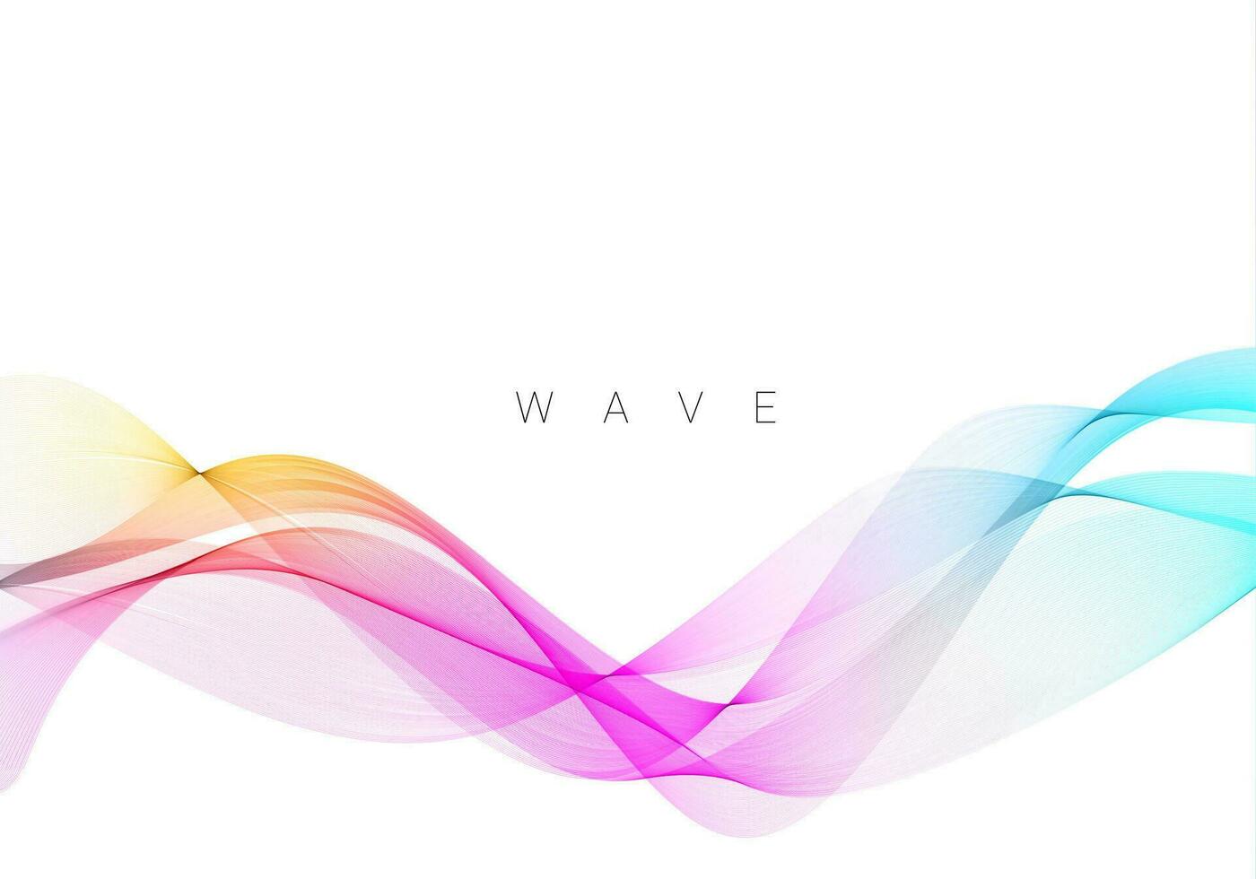 Colorful wave design modern background vector