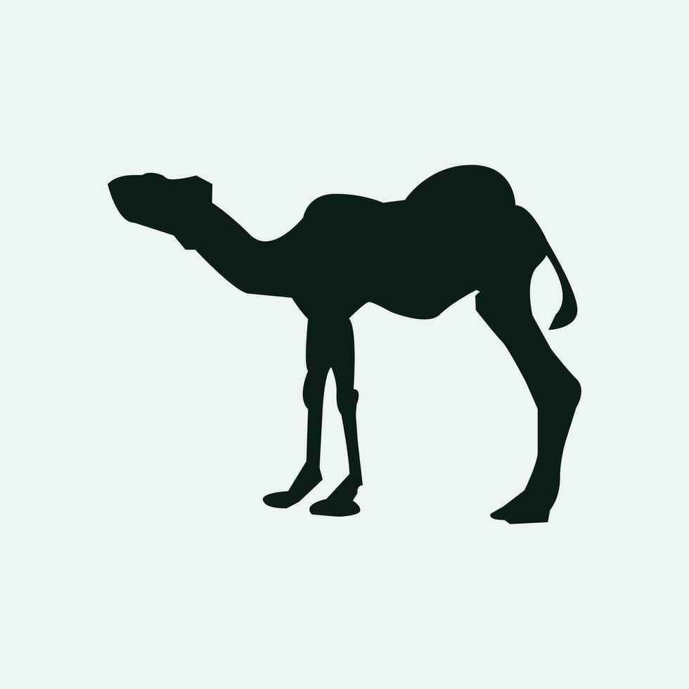 camello jinetes silueta negro logo animales siluetas íconos camello jinetes Desierto palma silueta vector
