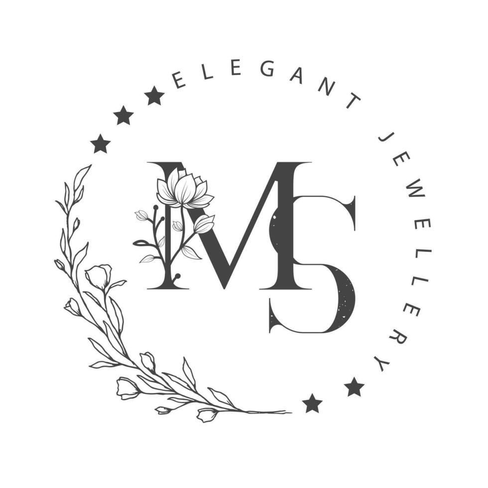 MS Elegant Jewellery Logo vector