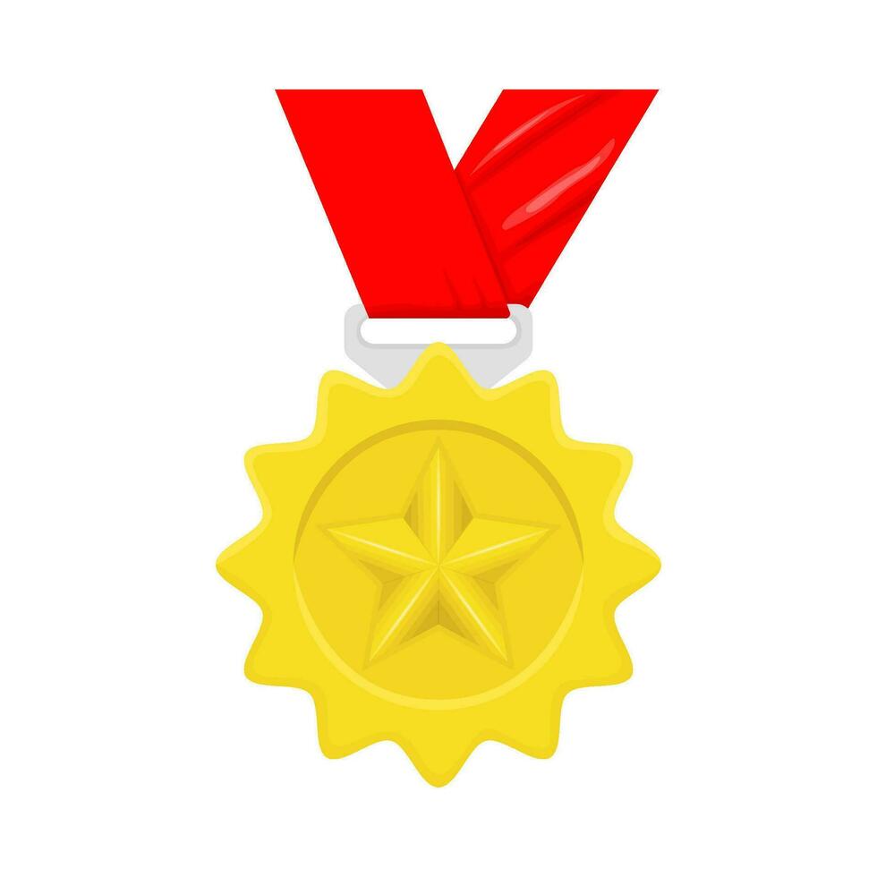 medal gold winner illustration vector