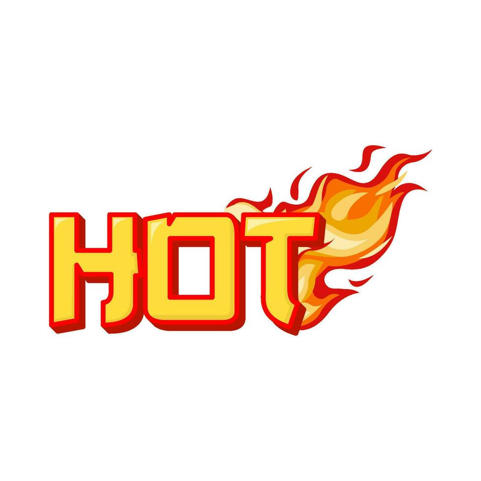 hot fire illustration vector