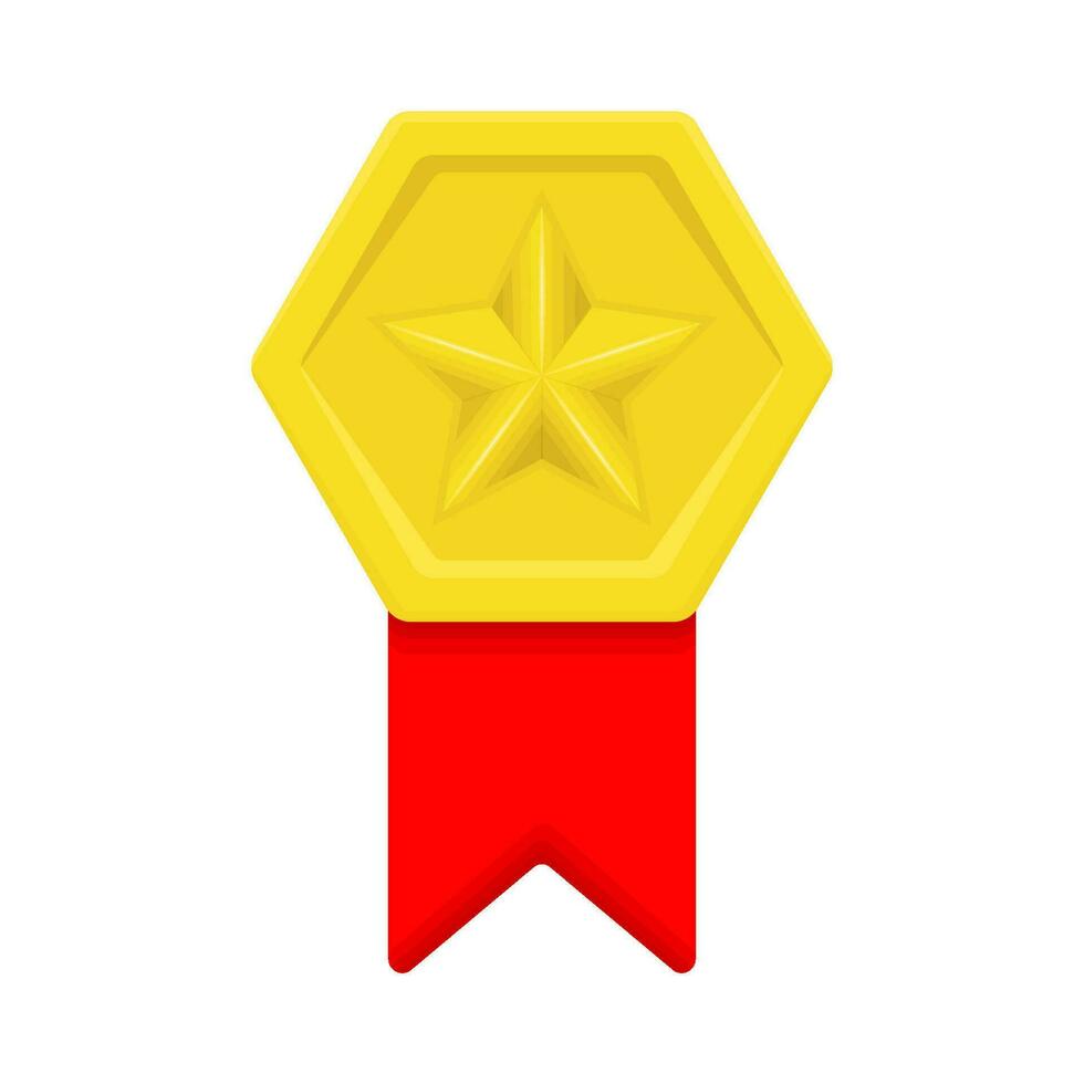 gold award ribbon illustration 36275443 Vector Art at Vecteezy