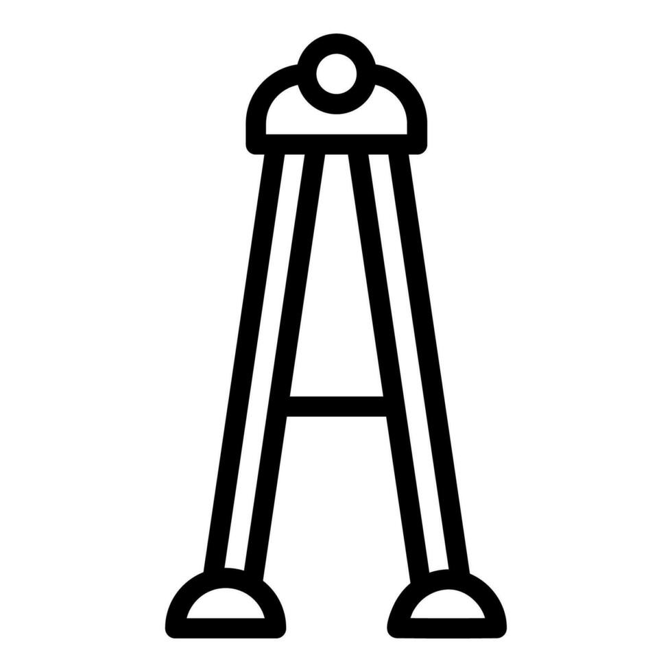 Ladder icon or logo illustration outline black style vector