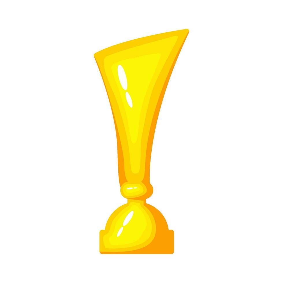 gold trophy champion  illustration vector