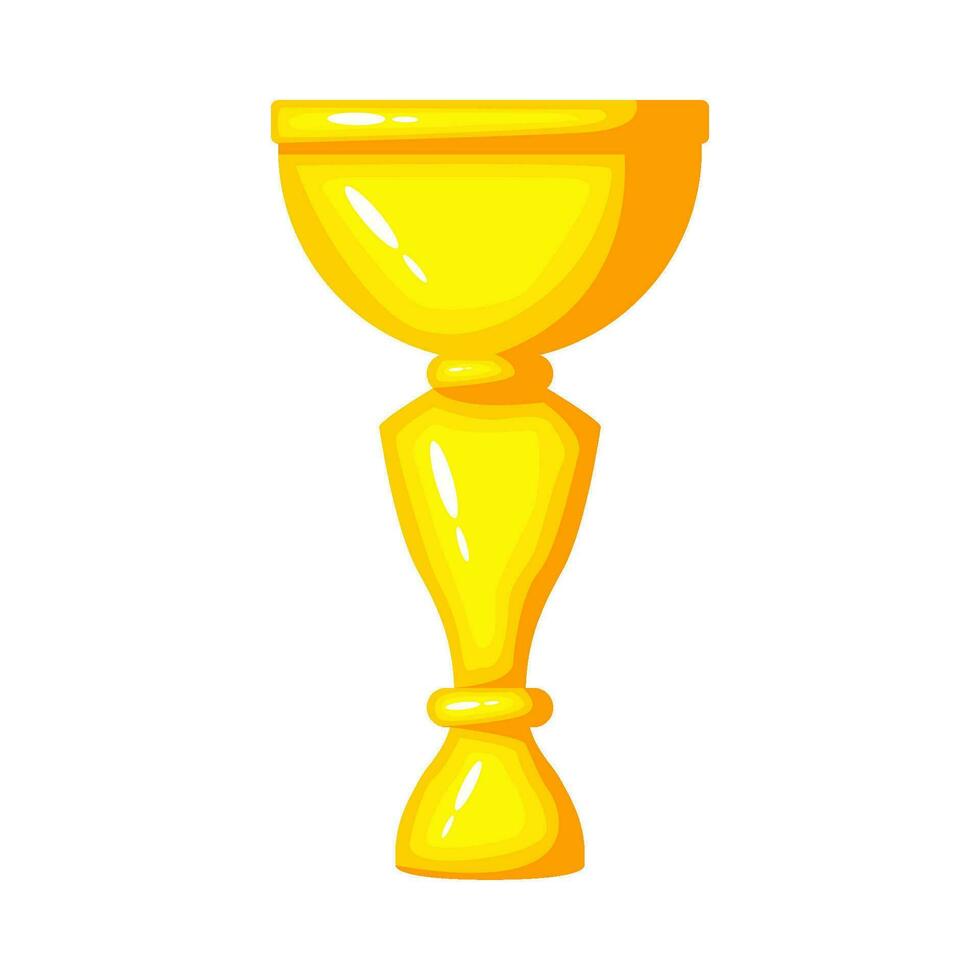 gold trophy champion illustration vector