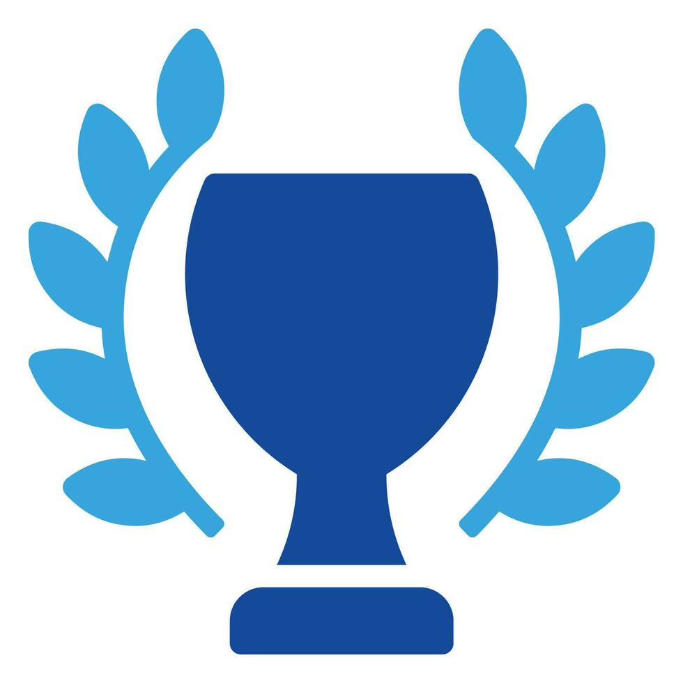 Trophy gold icon or logo illustration glyph style vector